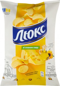 Чипсы Люкс картофельные со вкусом сыра 125г