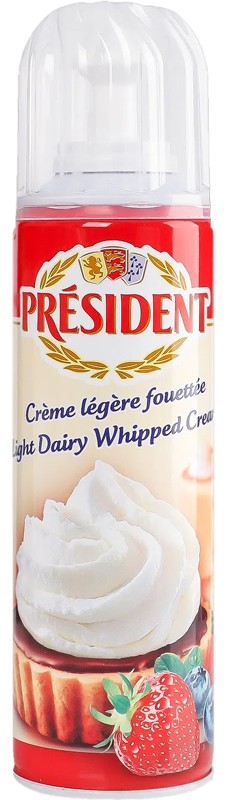 Сливки President взбитые 20% 250 г