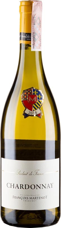 Вино Francois Martenot Chardonnay VdP біле сухе 12,5% 0,75 л