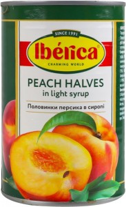 Персики Iberica половинками в сиропе 410 г