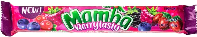 Конфеты жевательные Mamba Ассорти Ягода 106г