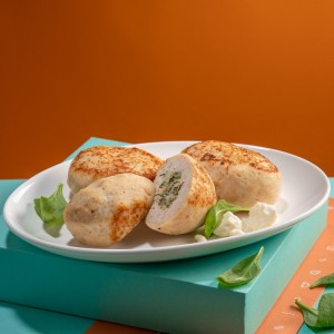 Котлети курячі з бринзою та кропом