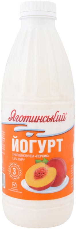 Йогурт Яготинский Персик 1.5% 850 г