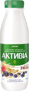 Біфідойогурт Активіа Лісові ягоди-злаки 1,5% 290г