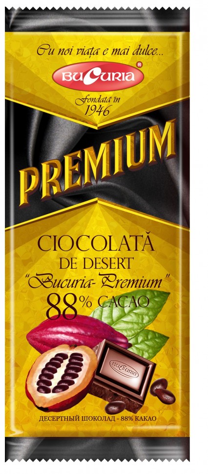 Шоколад Bucuria Преміум 88% какао 90г