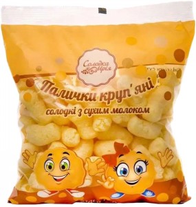 Кукурузные палочки Сладкая мечта с сухим молоком 100 г