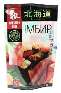 Имбирь Hokkaido Club маринованный для суши 80г