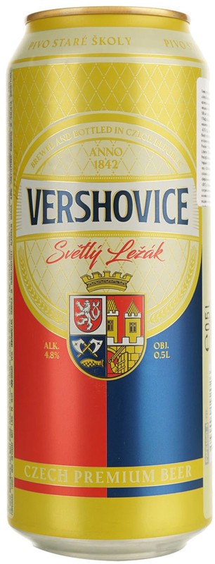 Пиво Vershovice Svetly Lezak светлое фильтрованное 4,8 % 0,5 л