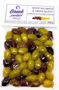Оливки Асорті без кісточки ТМ Greek Product 250 г 