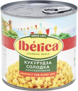 Кукуруза сладкая консервированная Iberica 340 г