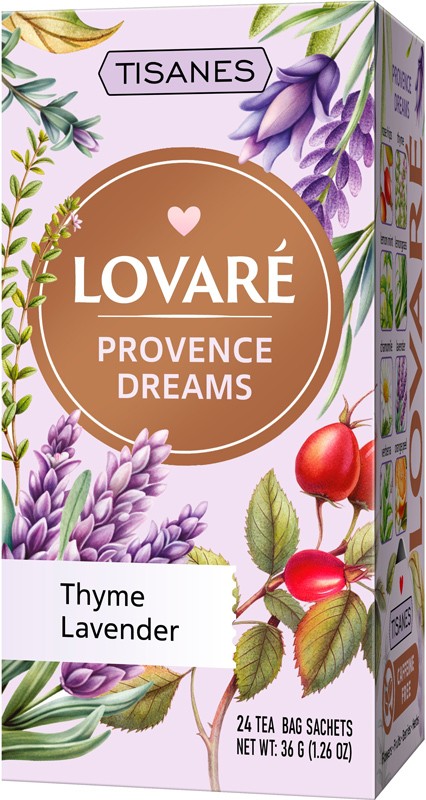 Чай Lovare Provence Dreams травяной 24х1,5 г