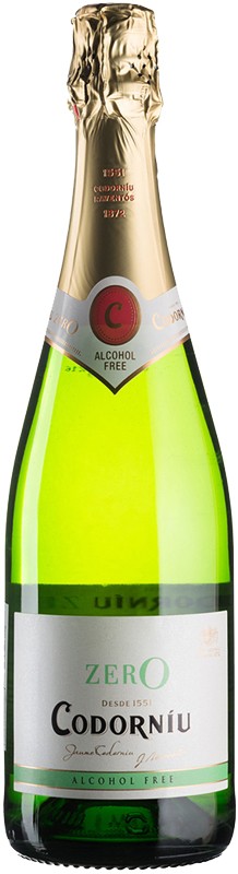 Вино игристое Codorniu Zero б/а белое сухое 0% 0,75 л