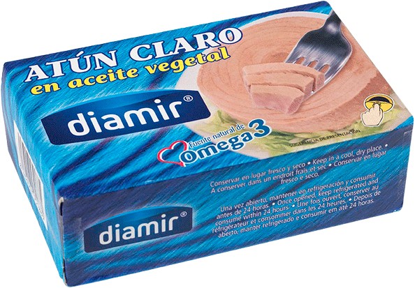 Тунець жовтоперий Diamir в олії 240г
