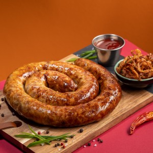 Ковбаса зі свинини по-домашньому (смажена)