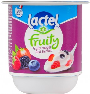 Десерт Lactel Red berries молочний ультрапастеризований 1.3% 125г