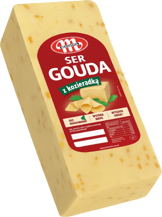 Сыр Mlekovita Гауда с пажитником весовой