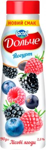 Йогурт Дольче с лесными ягодами 2.5% 290 г