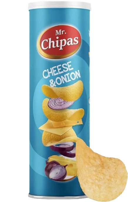 Чипсы Mr Chipas со вкусом сыра и лука 160 г