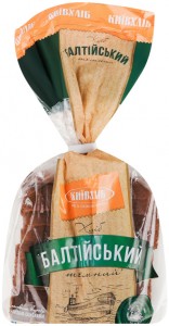 Хліб Київхліб Балтійський темний половинка в нарізці 400г