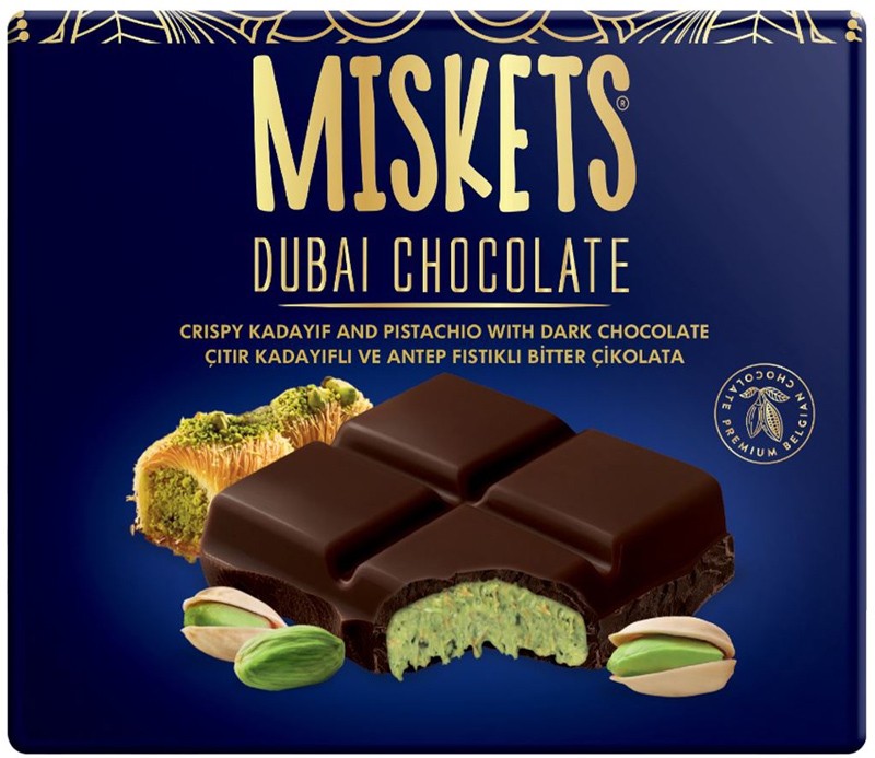 Черный шоколад Miskets Dubai Chocolate 100 г