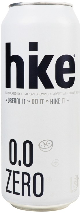Пиво безалкогольное Hike Zero светлое пастеризованное 0,5% 0,5л