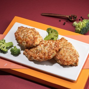 Котлета куряча з капустою броколі
