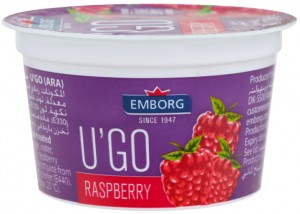 Йогурт Emborg UGO с малиной 0,1% 100 г