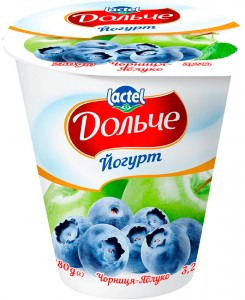 Йогурт Дольче чорниця-яблуко 3.2% 280 г