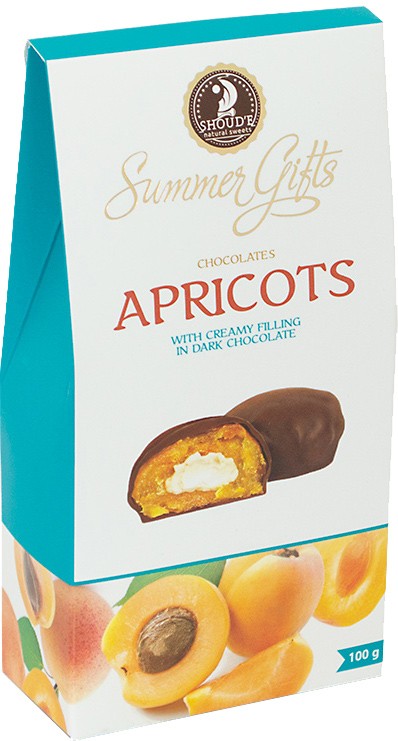 Цукерки Shoud'e Summer Gifts Курага крем-молоко в шоколаді 100 г 