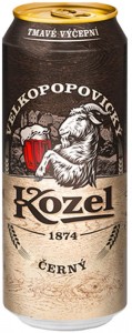 Пиво Velkopopovicky Kozel Černý темное 4% 0,45 л