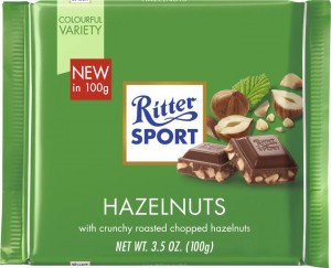 Шоколад молочный Ritter Sport с лесными орехами 100 г