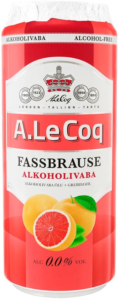 Безалкогольне пиво A. Le Coq Fassbrause Grapefruit 0.5 л