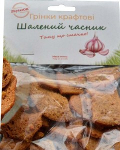 Гренки ZhytarOK Крафтовые Безумный чеснок 70г