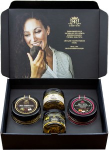 Делюкс бокс Tartufi (соус, карпачо з білого та чорного трюфеля, джем) 300г