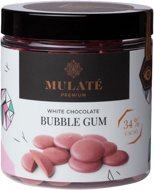 Белый шоколад Mulate Premium Bubble Gum 150г