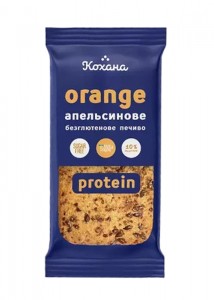 Протеїнове печиво Кохана без цукру та гютену "Апельсинове" 50г