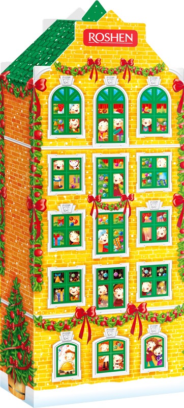 Набір подарунковий Roshen Новорічний будиночок 729г