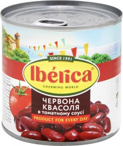 Червона квасоля Iberica в томатному соусі 400 г