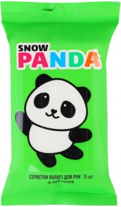 Салфетки влажные Snow Panda Kids для рук антимикробные 15шт/уп