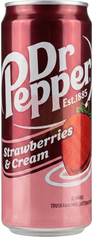 Напій Dr Pepper Полуниця з вершками 0,33 л 