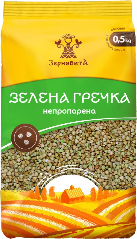 Гречана крупа Зерновита непропарена 500 г
