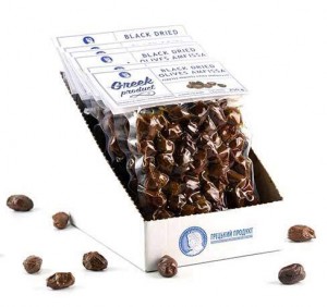 Оливки чорні Thassos в'ялені ТМ Greek Product 250 г