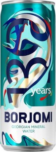 Вода Borjomi мінеральна сильногазована 0,33л ж/б
