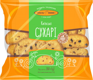 Сухари Киевхлеб Киевские с изюмом 260г