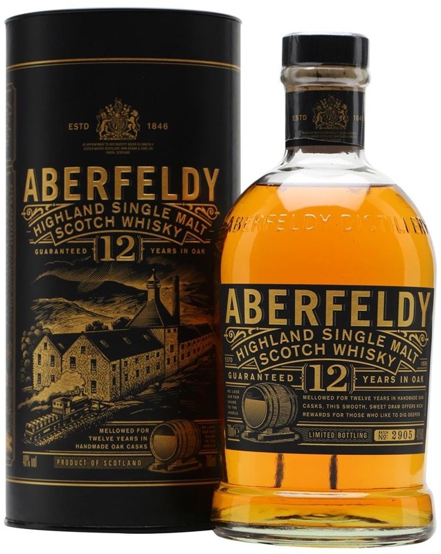 Віскі односололовий Aberfeldy 12 років витримки 40% 0,7 л