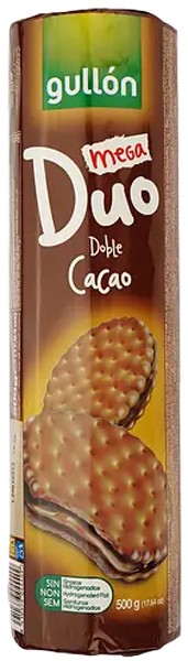 Печиво Gullon Duo Mega Сендвіч з шоколадним кремом 500 г 