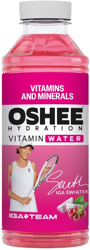 Напій безалкогольний негазований Oshee Vitamin Water зі смаком червоного винограду та пітахайї 0,555 л