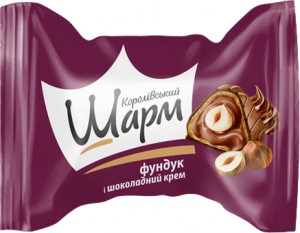 Конфеты АВК Королевский шарм с цельным фундуком и молочно-ореховым кремом