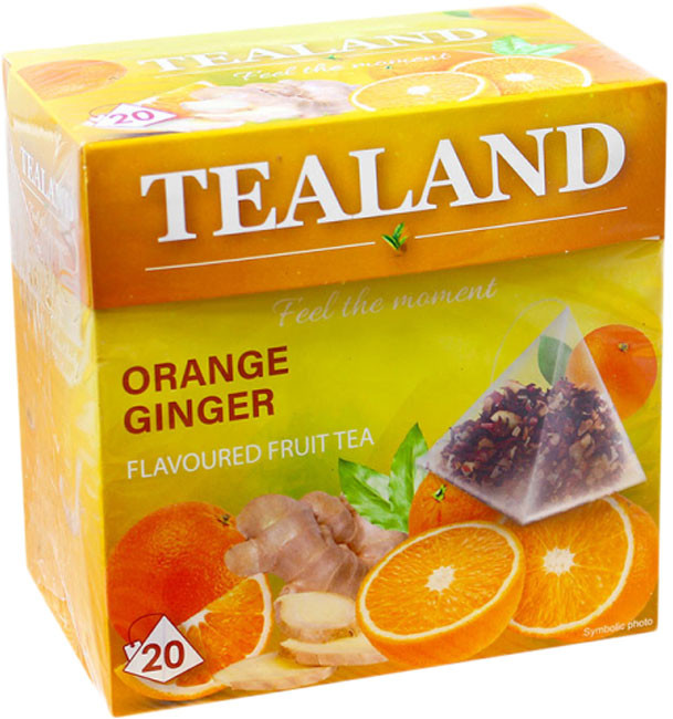 Чай фруктовий TEALAND Orange-Ginger Апельсин-імбир у пакетиках 20х2г