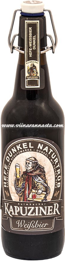 Пиво Kapuziner Weissbier Dunkel темне нефільтроване 5,1% 0,5 л